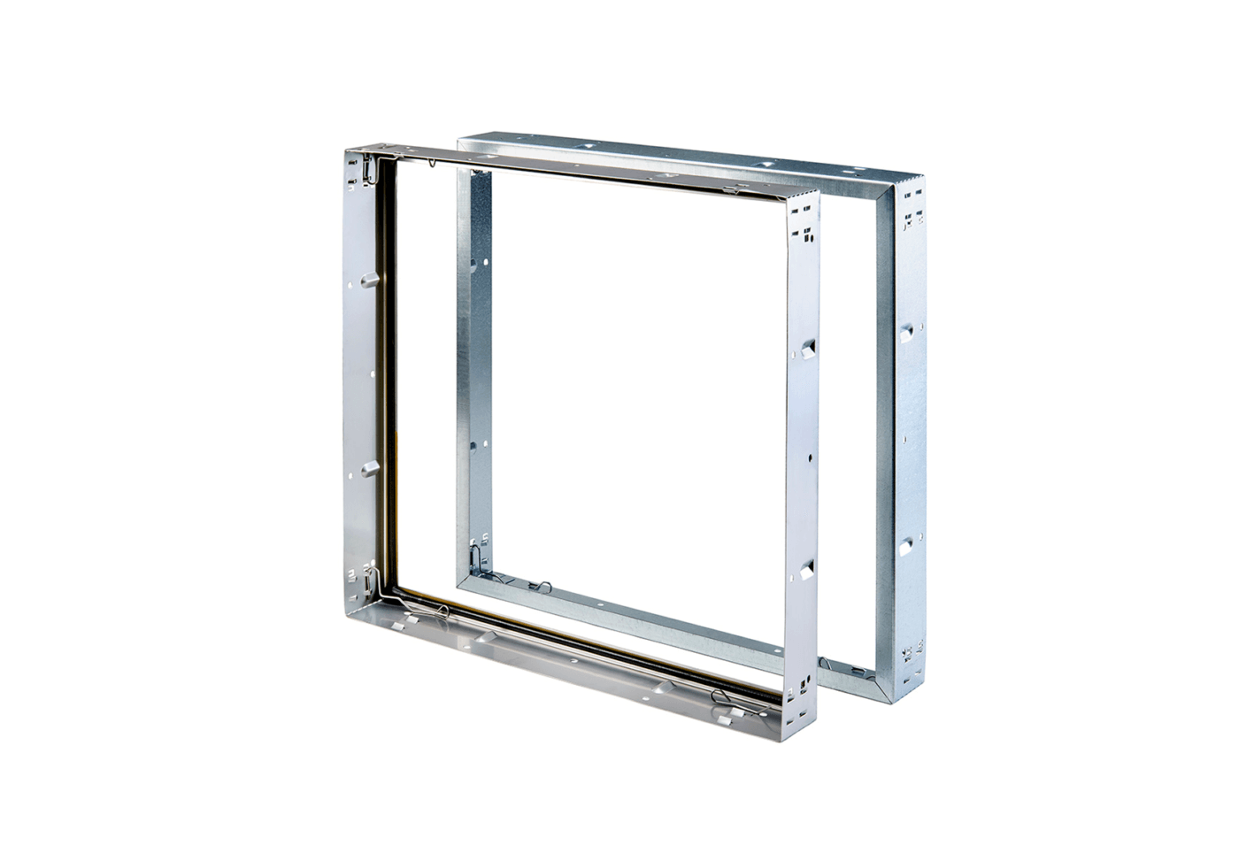 Mounting frame and equipment for filter walls